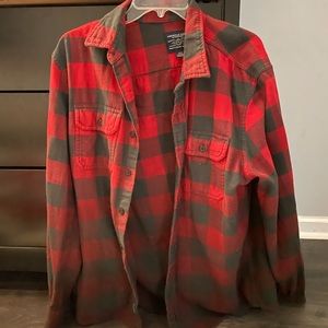 Ombré oversized flannel